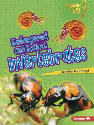 cover image of Endangered and Extinct Invertebrates